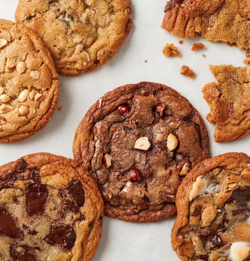 A batch of cookies fresh out of the oven